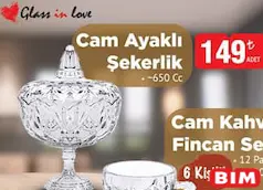 GLASS İN LOVE CAM AYAKLI ŞEKERLİK 650 CC GLASS İN LOVE CAM AYAKLI ŞEKERLİK 650 CC